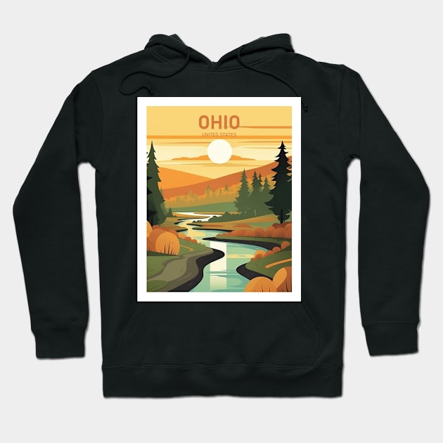 OHIO Hoodie by MarkedArtPrints